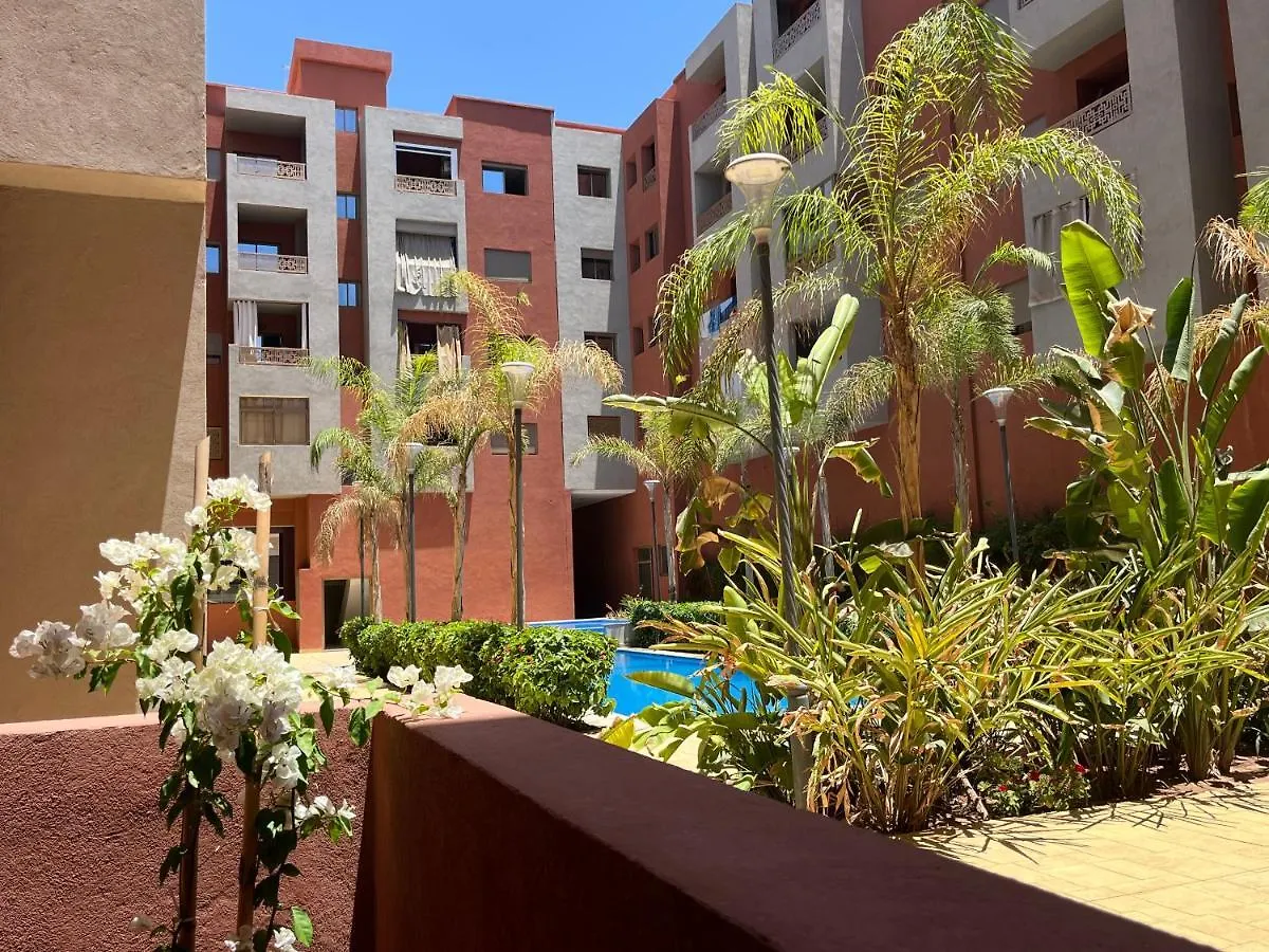アパート Asama Appartement Avec Piscine Et Terrasse, Proche Du Centre マラケシュ モロッコ